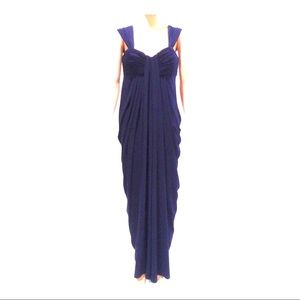 JS Boutique Dress Ruched Draped Waterfall 6